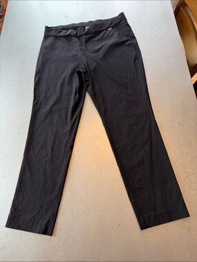 Anne Klein Black Pants with Lion Logo Tag